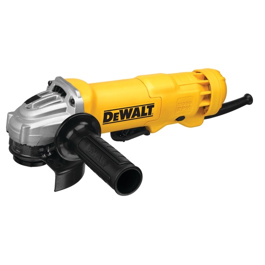 Profile of small angle grinder.