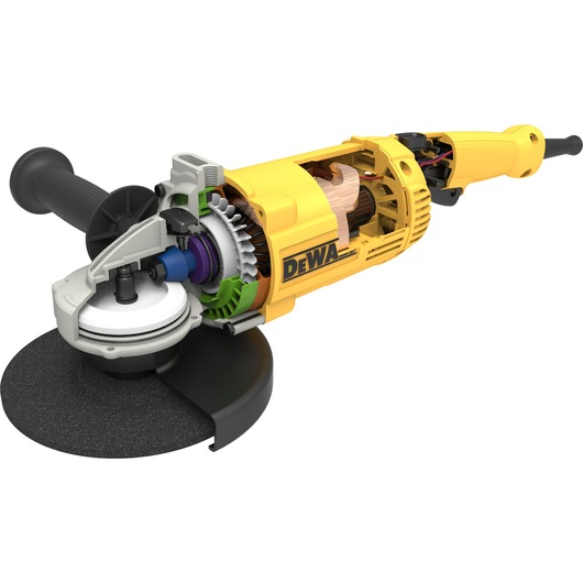2600W 7-inch Angle Grinder with Trigger Switch